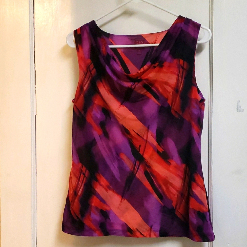 BOGO Vibrant Sleeveless Blouse Womens Medium
